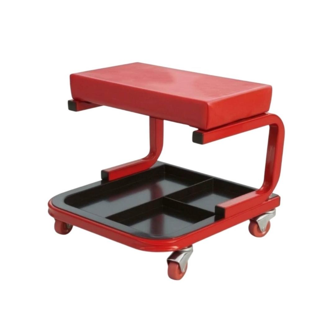 Creeper Seat with Storage Tray Portable Rolling Stool Tool for DIYers