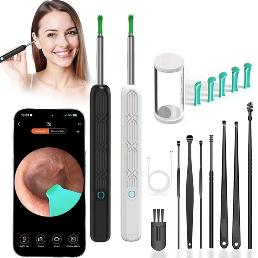 Smart Ear Cleaner Full Set HD Camera Ear Wax Removal Tools Visual Ear Cleaner  Teeth Inspection