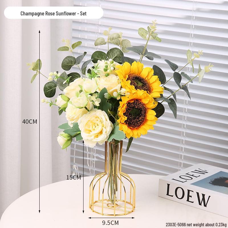 Minimalist Transparent Glass Vase for Creative Flower Arrangements In Living or Dining Rooms