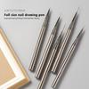 6/9/12/15/18Mm Nail Liner Brush Set Handle Nail Art Pen Brush Drawing Lines Stripe Painting Flower Pen Nail Art Manicure Tools