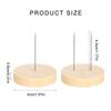 24 Pcs Double Needle Dolls Stand Crochet Dolls Holder Wood Crochet Dolls Stand Action Figure Stand