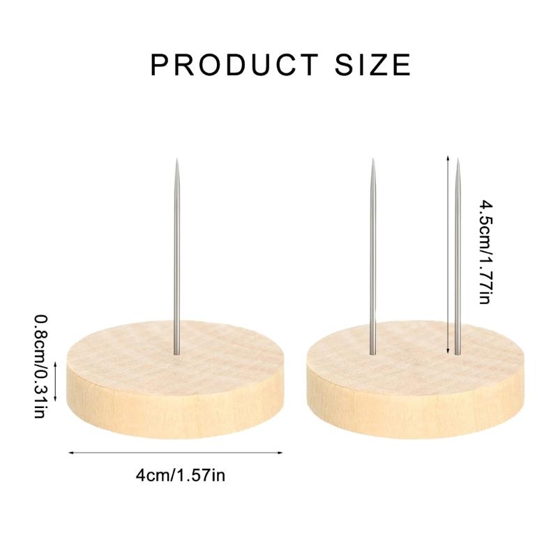 24 Pcs Double Needle Dolls Stand Crochet Dolls Holder Wood Crochet Dolls Stand Action Figure Stand