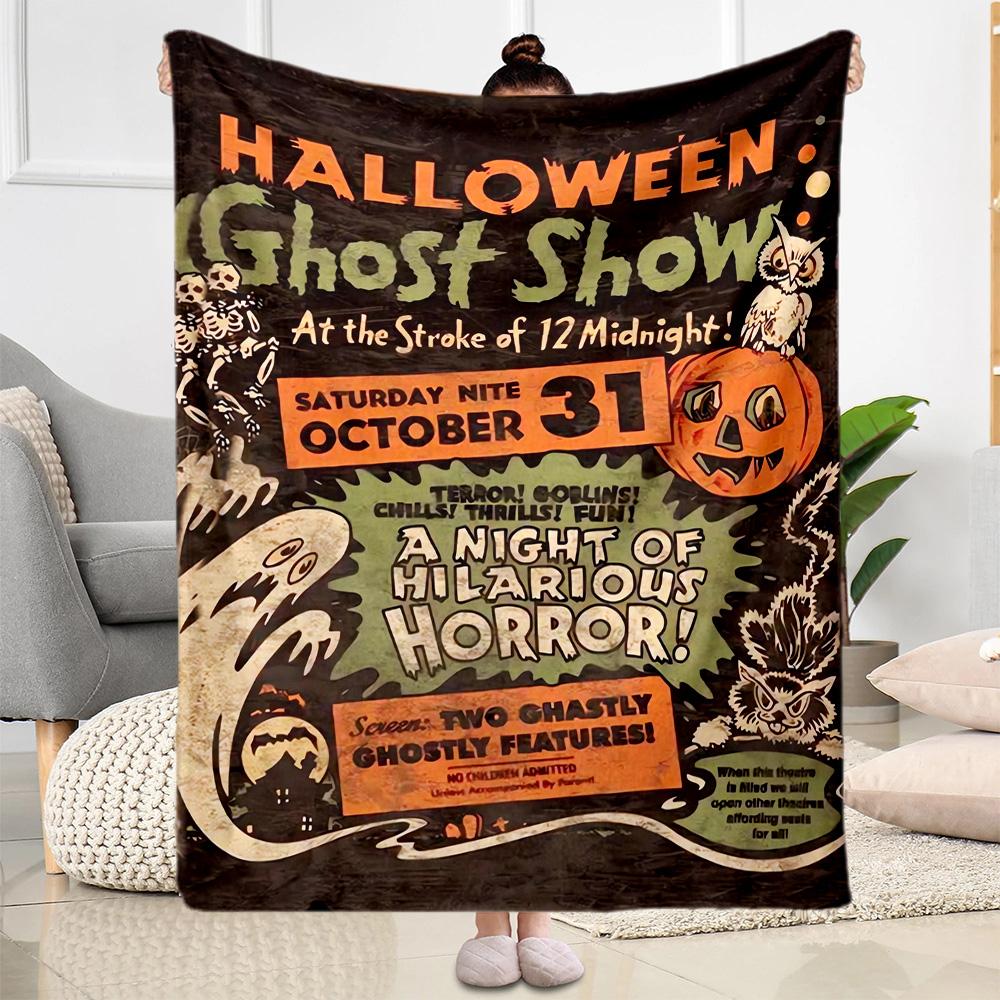 Halloween 45 Blanket Soft & Cozy Suitable for Bed Picnics Bedding for All Seasons Modern Style Ideal Gift for Friends Family Couples Picnic