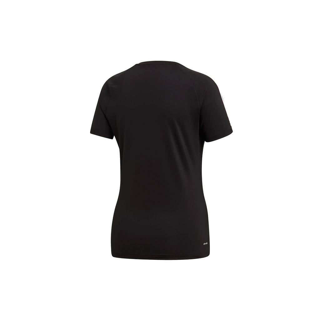 Adidas T Shirts Women's Black Crew Neck Moderate Straight Fit EH8722