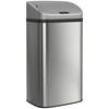 48L Stainless Steel Sensor Bin - Silver-Tone
