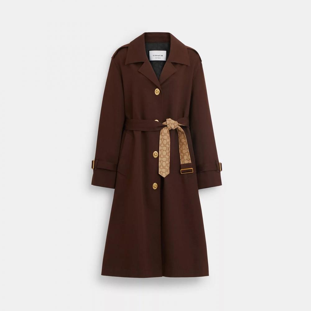 

Тренч Coach Turnlock с фирменными деталями