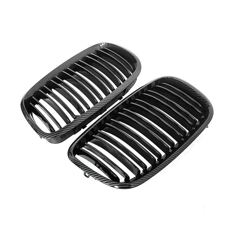 Fit For BMW X5 X6 E70 E71 2007-2013 Front Kidney Grille Matte Glossy Black Sport Racing Intake Grill Car Accessories Body kit