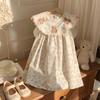 Koreanischer Stil Blumen-Teddybär Stickerei Mädchen Sommerkleid 2025