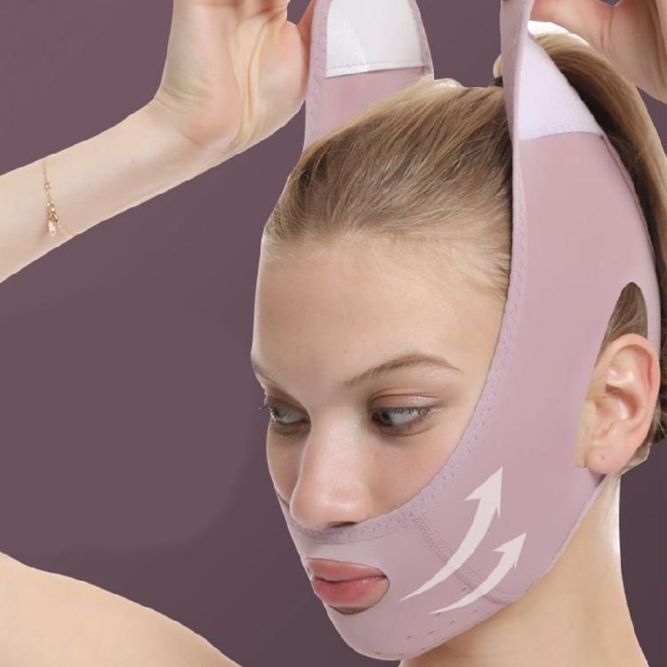 Wiederverwendbare V-Line Lifting-Maske mit Kinnband zum Schlafen, Gesichtsstraffungsband V-Form Schlankheits-Gesichtsmaske zur Vorbeugung von Hängewangen