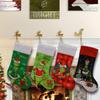 Grinch Christmas Stocking: Green Furry Monster Candy Bag & Tree Ornament