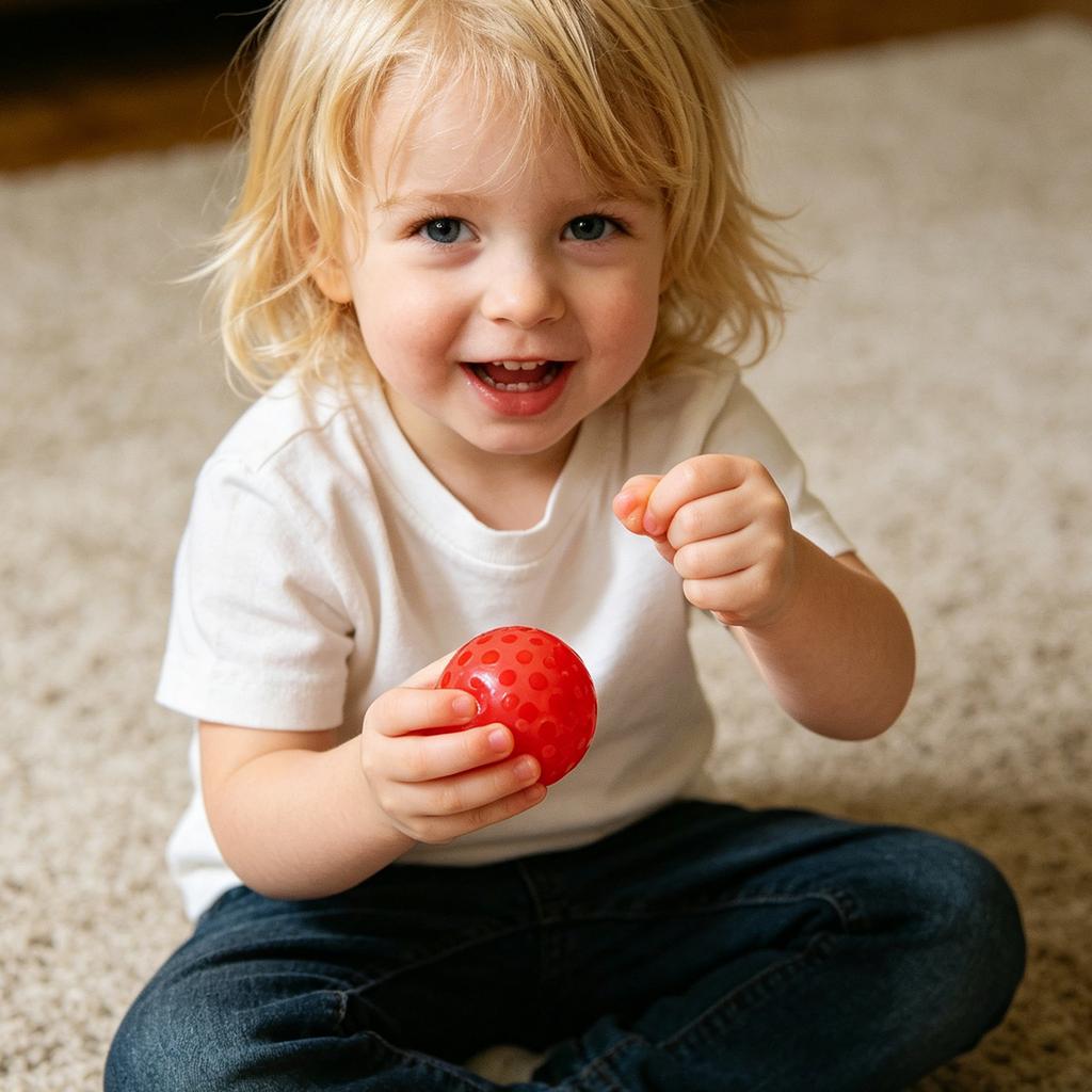 3.5cm Colorful Bead Filled Stress Relief Sensory Ball, Soft Calming Toy For Kids & Adults