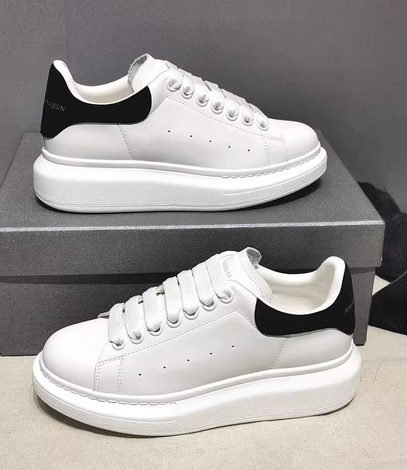 Couple small white shoes men's and women's shoes McQueen casual height increase sports board shoes breathable versatile large size sports casual shoes