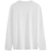 Calvin Klein Fashionable Minimalist Letter Print Comfortable Round Neck Long Sleeve T-Shirt Men Tops Moonlight-White J324901-YAF