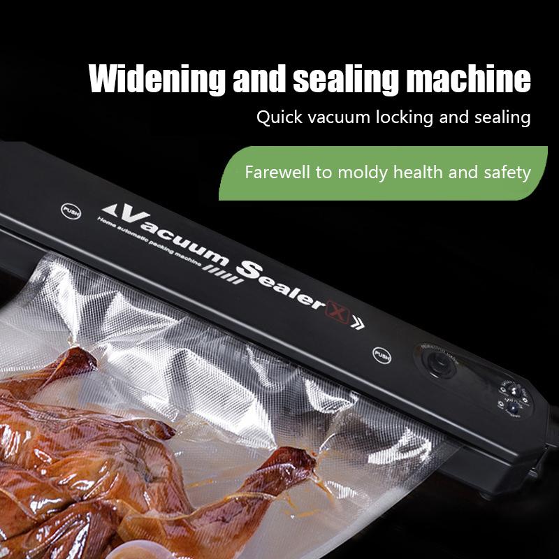 EU Food Vacuum Sealer Vacuum Packaging Machine for Food with 10pcs Packed Bags 220V Automatic Household Food Vacuum Sealing