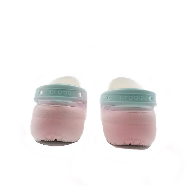 Crocs Classic Platform Clog EVA Rogue Rabbit Beach Stylish and Comfortable Hole Shoes Unisex Blue Pink