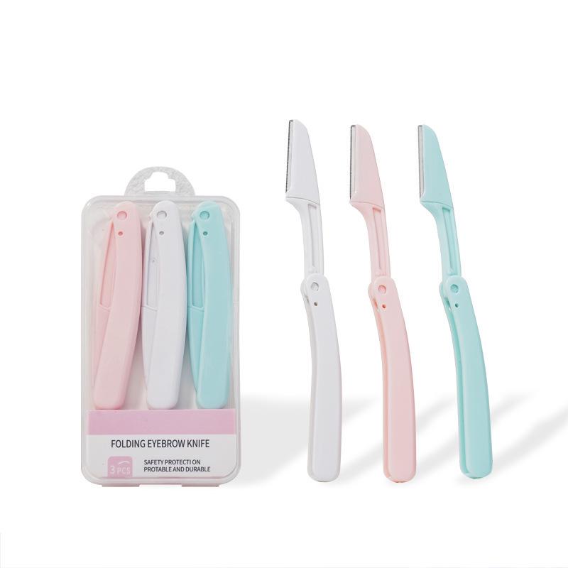 Foldable Safety Eyebrow Trimmer for Beginners - Micro-Distance Design for Precise Shaping