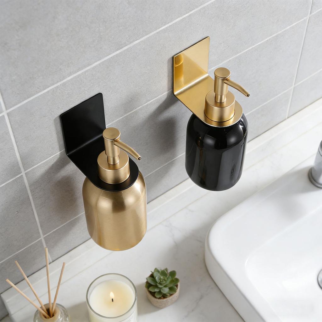 No-drill Adhesive Bottle Holder, 1.1 Inches (2.8 Cm) In Diameter, Suitable For Lotion Bottles, Shampoo Bottles, Etc.