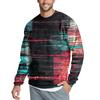 Men's Casual Fashion Printed Round Neck Pullover Sweatshirt