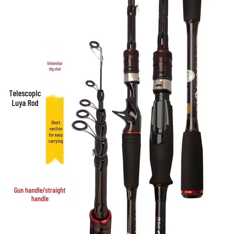 Telescopic Carbon Sea Fishing Rod: Portable & Lightweight, Multi-purpose Lure Rod