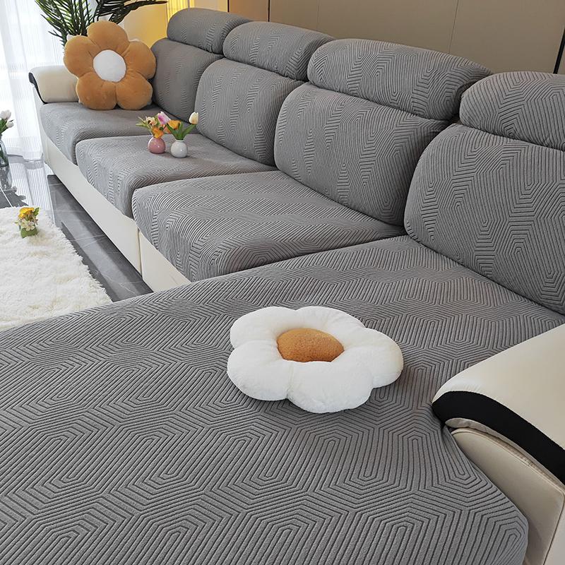 Sofa Seat Cushion Coverastic Thick L-Shape Corner Armchair Sofa Cover Slipcover Furniture Protector For Living Room