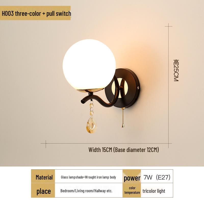 Applique Murale Moderne Chaleureuse pour Chambre à Coucher, Salon, Salle à Manger et Escalier