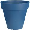 Round Flower Pot - - SOLEILLA - Plastic - D59 X H54 Cm - Blue