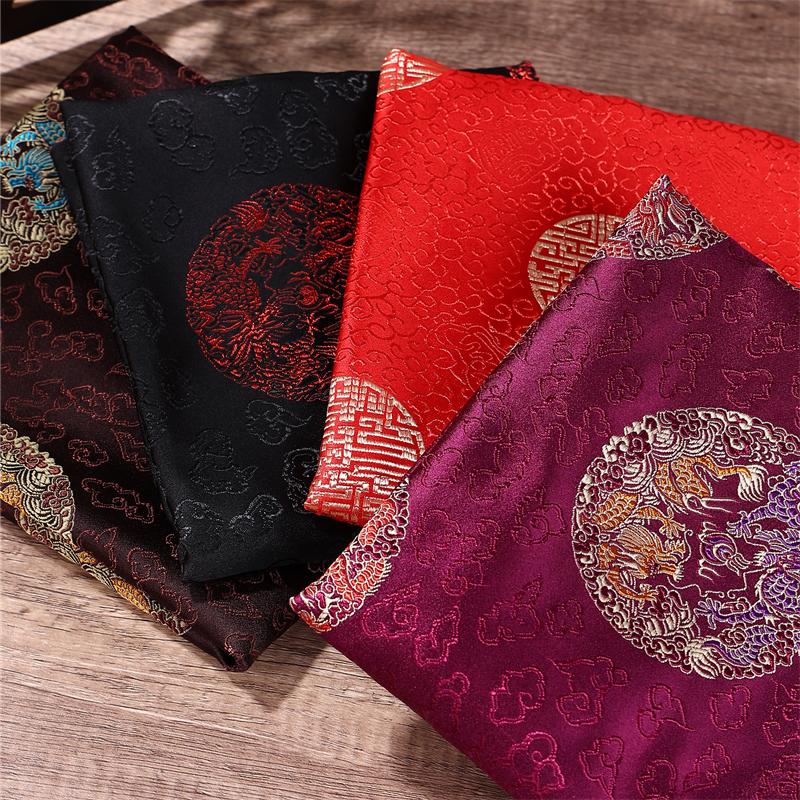100x75cm High Grade Brocade Fabric Chinese Jacquard Thick for Women Garment Textile Skirt Hanfu Cheongsam Sewing Cloth
