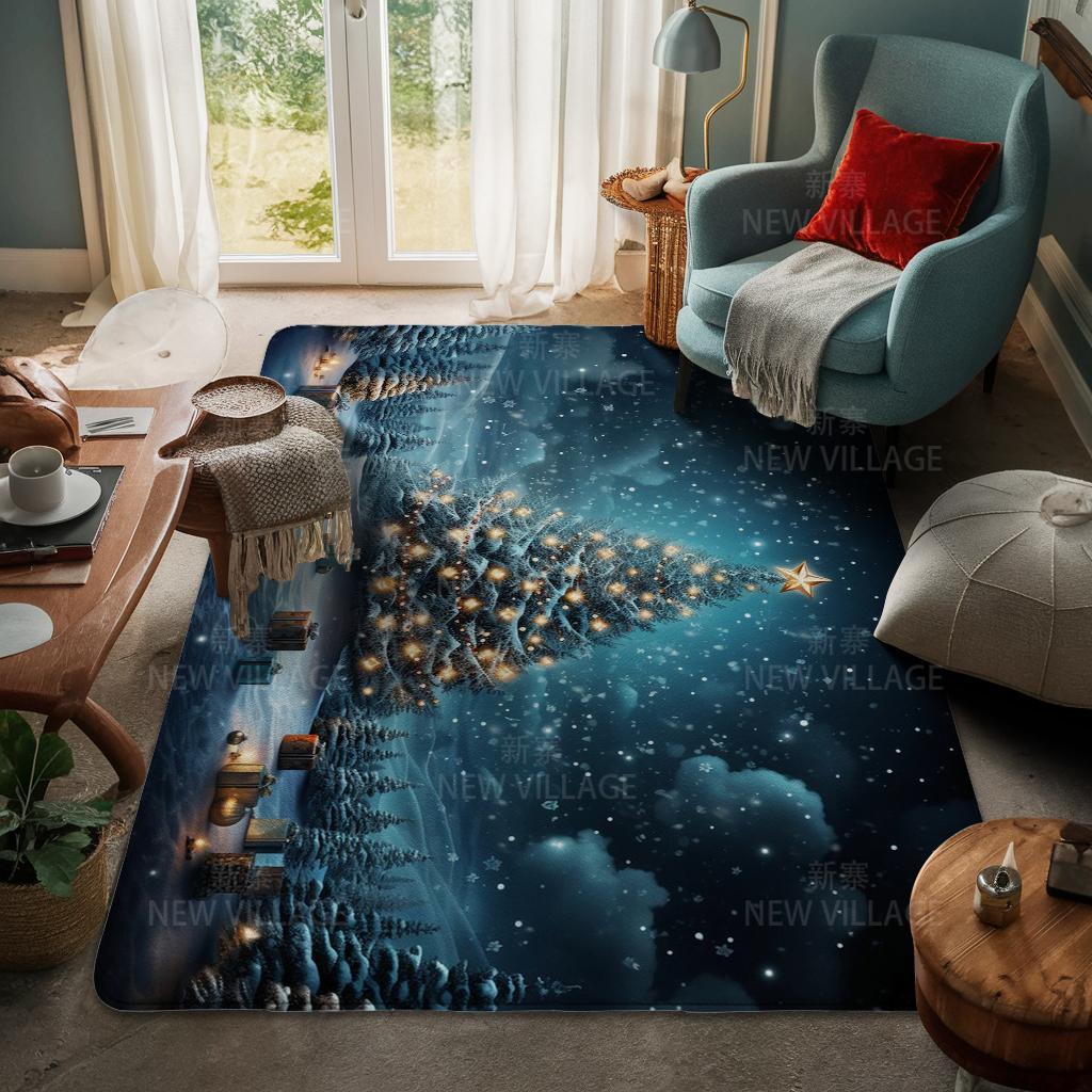 Koberec ke vchodu do domu Rohožka ke dveřím do domu Obývací pokoj Vana Koupelna Protiskluzové koberce s absorpcí vody vana Veselé Vánoce zima