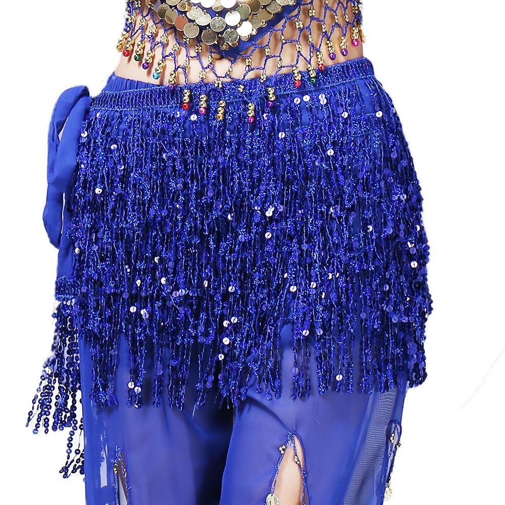 

Sequins Belly Dancing Scarf Chiffon Belly Dance Costumes Belly Dance Belt Belly Dancing Belt Style9