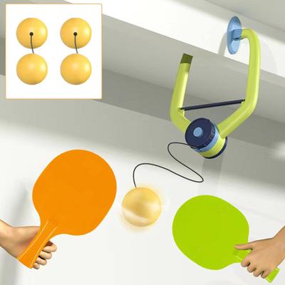 Juego de autoentrenamiento, mesa de tenis colgante para interiores, juegos de coordinación ojo-mano, mesa de tenis de altura ajustable para niños