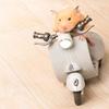 Retro Style Mini Electric Motorcycle Electric Motor Spin Toy Motor  Birthday Celebration