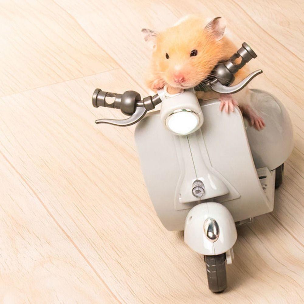 Retro Style Mini Electric Motorcycle Electric Motor Spin Toy Motor  Birthday Celebration