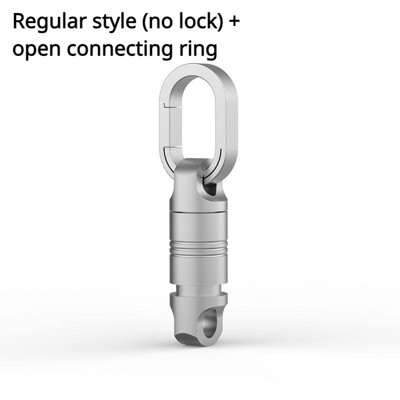 Titaniumlegering Auto Anti-Verloren Sleutelhanger Universele Verbinding Sleutelhanger Ring Ketting Draagbare Drukknoop Man Taille Gemonteerd EDC Accessoires