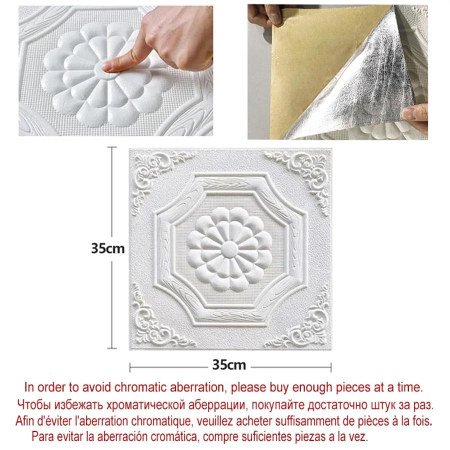 3D Wallpaper Self-Adhesive Waterproof Anti-Trendy Wall Stickers Foam Stickers For TV Background Wall Room Decoration