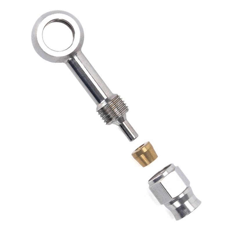 AN3 Standard Brake Line Quick Link Fitting Strong Aluminum Stress Brake Hose Fitting for Enhanced Motorcycle Safety