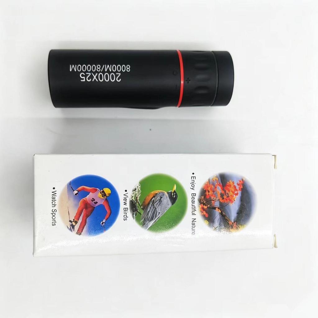 10X25 High Magnification HD Monocular Telescope - Low Light Night Vision, Portable for Sports & Mobile Photography