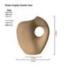 Tai Life Earth-Tone Ceramic Ornaments for Desk, Bookshelf, or Entryway - Luxurious, Soft Furnishings with a High-End Feel