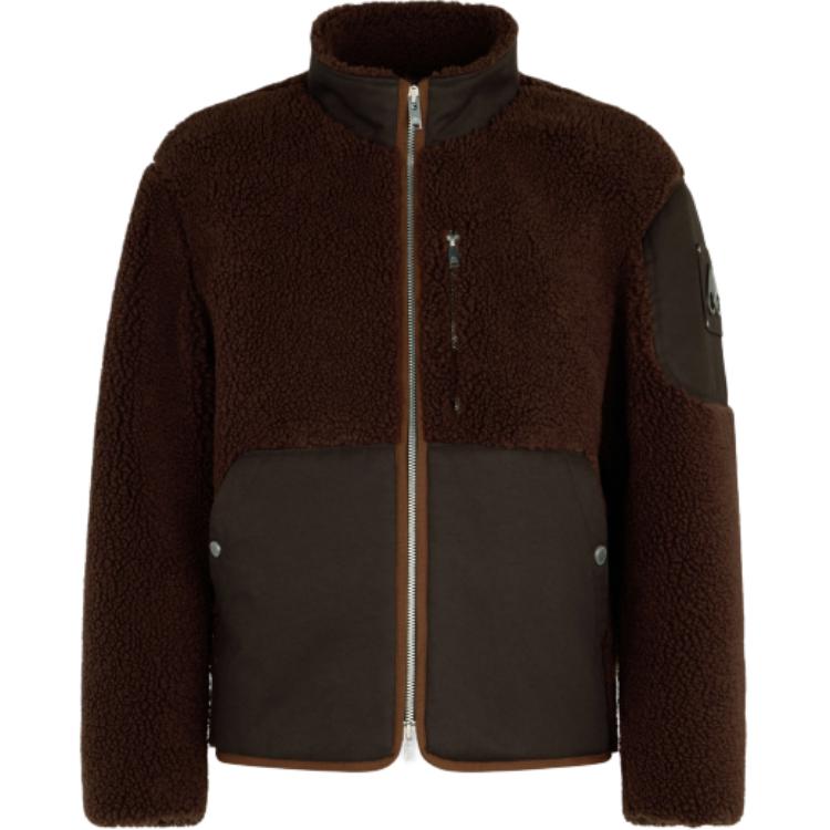 Moose Knuckles patch-pocket fleece jacket M35MS601-292