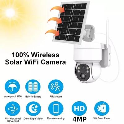 ICSEE WIFI sledovací solární PTZ kamera, barevné noční vidění, dvoucestný zvuk, PIR detekce, venkovní, IP66 vodotěsná, solární bezpečnostní IP kamera
