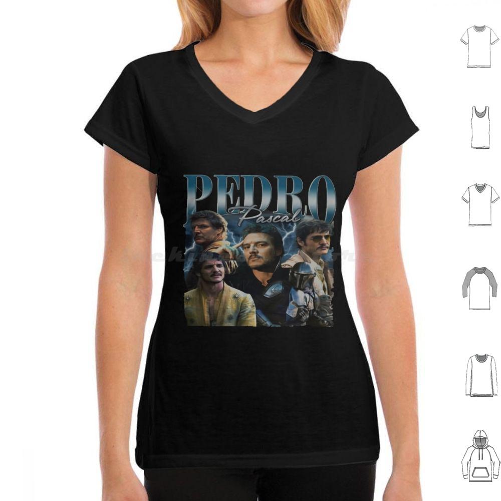 Pedro Pascal Daddy Pedro Pascal Meme I Love Timothee Chalamet Pedro Pascal Cursed Fan Collage T Shirt Cotton Men Women Diy