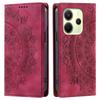 For Xiaomi Redmi Note 14 5G Mandala Embossed PU Leather Flip Wallet Case Magnetic Closure Cover