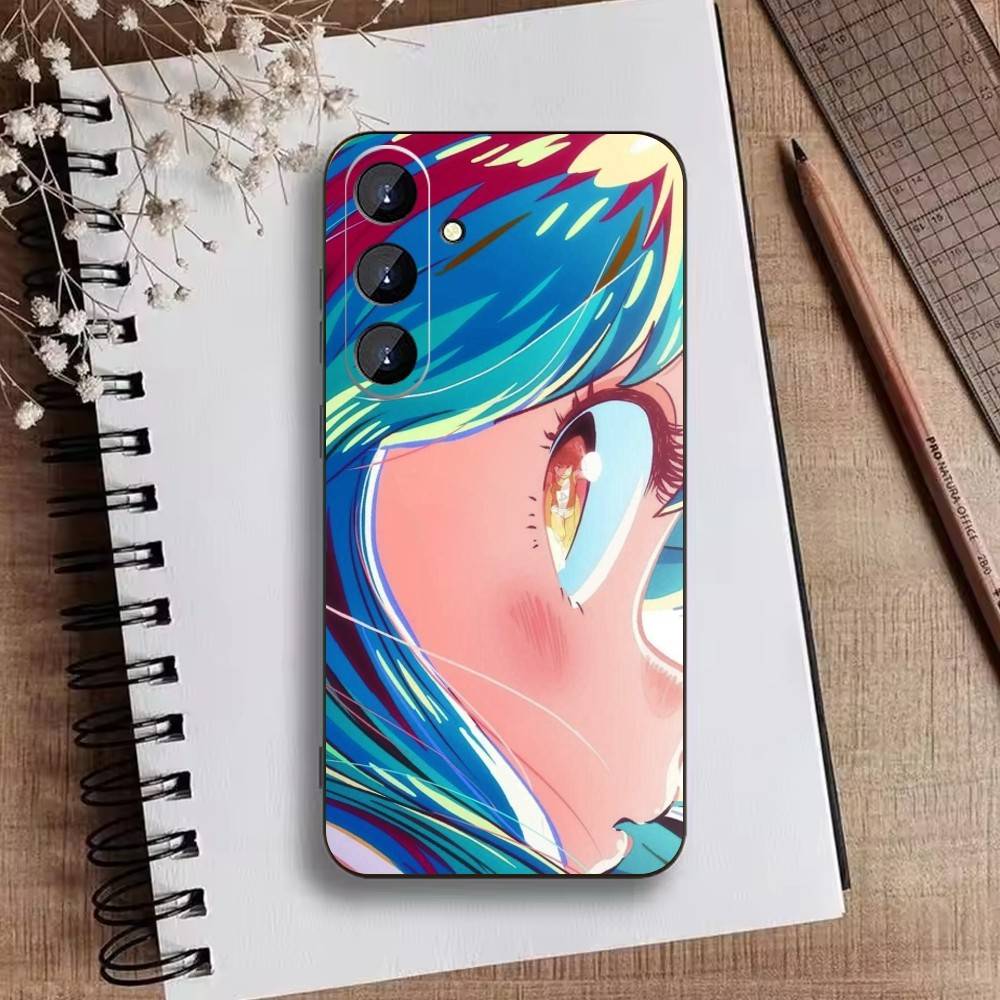 

LUM Чехол для телефона с аниме U-Urusei Y-Yatsura для Samsung Galaxy A73,A21s,A22,A31,A52,A53,A71,A41 Мягкий черный корпус Samsung a21s