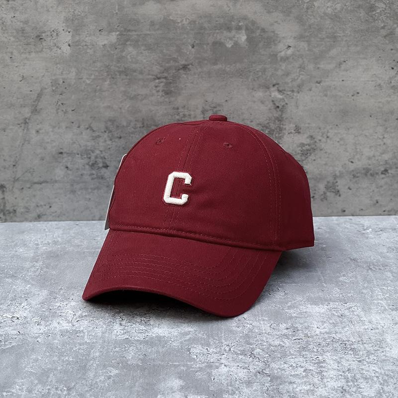 Cotton Thin C Letter Embroidery Soft Top Baseball Cap Men And Women Spring And Summer Casual Versatile Shopping Cap