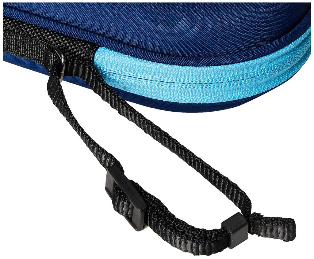 XIOM Table Tennis Racket Case, Ovre Hard Full Case, Navy x Sky, 91017