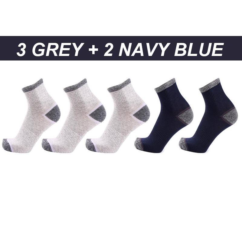 Chaussettes de sport en coton à séchage rapide pour hommes, 5 paires, chaussettes de sport, respirantes, thermiques, de Trekking, nouvelle collection automne hiver, EU38-45