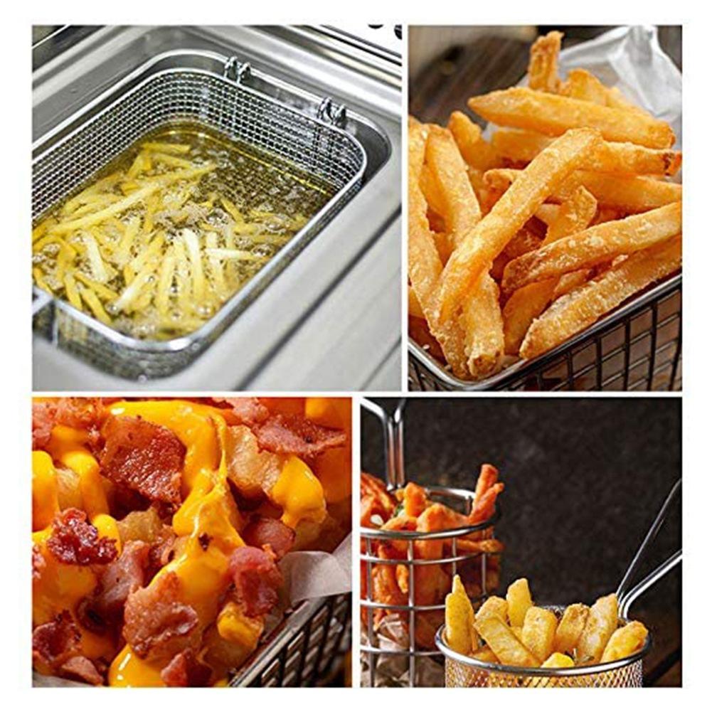 Good-Mini Fry Baskets, Mesh Wire French Fries Chip Basket Net, Food Presentation Baskets French Fry Holder For Kitchen