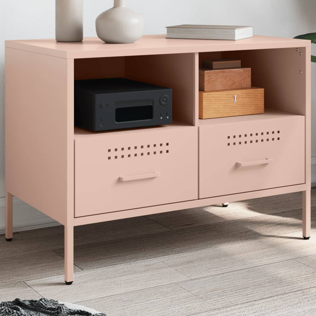 Pink TV Stand 68 X 39 X 50.5 Cm Steel