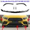 5pcs/set Car Front Bumper Lip Spoiler Lower Blade Splitter for Mercedes Benz A-Class W177 A45 AMG 2019-2021