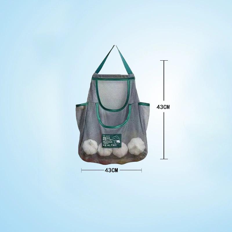 Modern Minimalist Wall Hanging Storage Bag With Polyester Cotton Rope For Home Office Decor