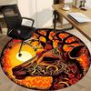1pc Giraffe Sun Office Round Area Rug, Indoor Mat Suitable For Office, Under Office Chairs Bedroom Living Room Home Decor, Room Deco